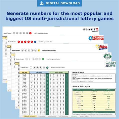 powerball number generator excel